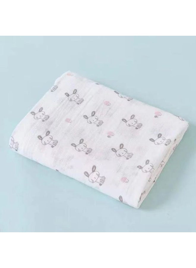 Anami 3-Pack Bamboo Cotton Muslin Baby Swaddles – Soft, Breathable, Multi-Use Wraps for Newborns (110x110cm) - Image 4